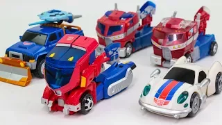 Transformers Animated Cybertron Optimus Prime jazz Sentinel Primeimus Vehicle Car Robots Toys