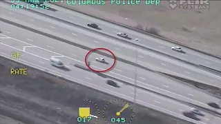 Aerial video shows wrong-way chase down I-270 before fatal shooting