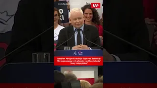 Kaczyński naśmiewa się z Hołowni. "Stary chłop płakał" #shorts