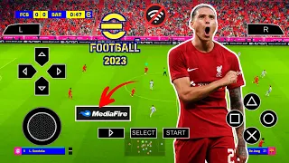 eFootball Pes 2023 PPSSPP Android Offline Full Update Real Face New Stadium Full Transfer Graphic HD