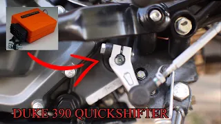 DUKE 390 QUICK SHIFTER WORKS!