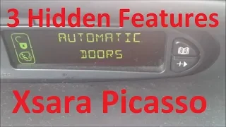 3 Hidden Features in Citroen Xsara Picasso 2003-2010