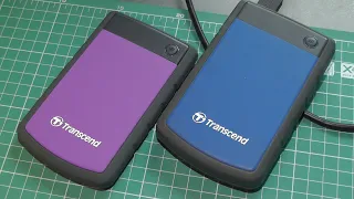 Защищенный HDD Transcend 2Tb - разборка, тест скорости, сравнения внешнего диска StoreJet 25H3P 2.5"