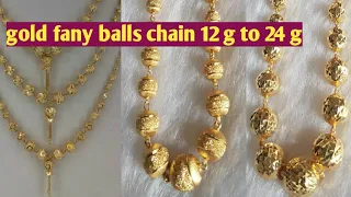 Gold balls chain collection/gold Fancy ball chain design like grt. gold ball necklace @goldtrend7152