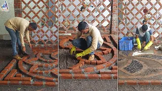 Amazing Backyard Decoration || Using Bricks || Floor Design