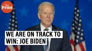 Joe Biden says he's confident to win the 2020 US election