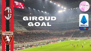 Milan 1-0 Torino Goal Celebrations Olivier Giroud Live HD