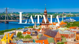 FLYING OVER LATVIA (4K UHD) - Relaxing Music Along With Beautiful Nature Videos - 4k