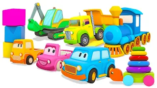 Car cartoons for kids & Clever cars cartoon full episodes - Street vehicles & trucks for kids.