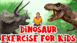 Dinosaur Exercise for Kids | The Floor is Lava Game| Indoor Workout for Children