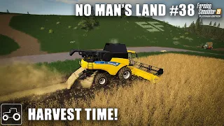 Harvesting Winter Wheat & Baling Straw - No Man's Land #38 Farming Simulator 19 Timelapse