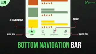 Bottom Navigation Bar in Material 3 Android Studio | Complete Guide 2023 | Dev Atrii
