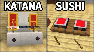 15+ JAPANESE Build Hacks & Decorations [Minecraft]