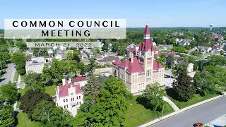 Common Council- March 21, 2022