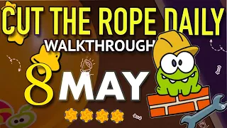 Cut The Rope Daily May 8 | #walkthrough  | #10stars | #solution