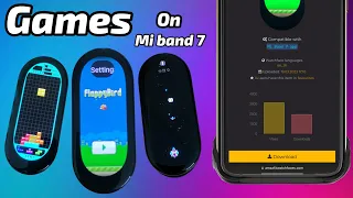 Apps and Games on Xiaomi Miband 7 and 8 (iOS or Android)