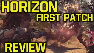 Horizon Zero Dawn DAY ONE Patch Review - MAKES THE GRAPHICS BETTER (Horizon Zero Dawn gameplay)