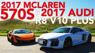 2017 Audi R8 V10 VS McLaren 570S Comparison
