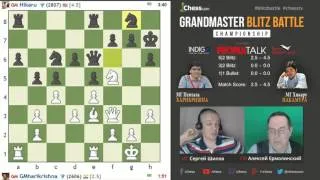 Харикришна - Накамура, 8 партия, 5+2. Блиц Chess.com 1/4, 04.05.2016