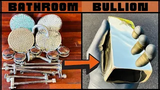 Bathroom Bullion Bar - Perfect Mirrored Bar - ASMR Metal Melting - Trash To Treasure - BigStackD