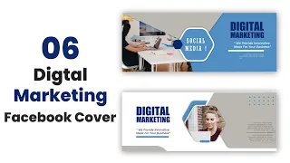 Digital Marketing Facebook Cover | Motion Graphic Video Animation | After Effects Templates