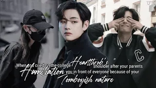 When you cried on the college Heartthrob's shoulder after your parents humiliated you (Requested) #v