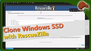 Move Windows to larger SSD with RescueZilla