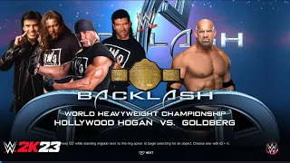 WWE 2K23 Hollywood Hulk Hogan vs Goldberg WCW World Heavyweight Championship