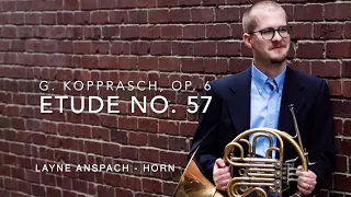 G. Kopprasch: Etude No. 57, Etudes for Low Horn, Op. 6
