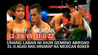 PINOY NA WALANG TAKOT HINARAP ANG MEXICAN UNDEFEATED SA 31-0, UNANG LABAN SA ABROAD