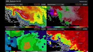 2019 5/28 Clarks Summit/Scranton, PA Tornado Multi-Panel Radar