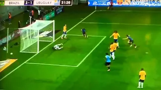 Edinson Cavani Gol Brazil - Uruguay 2-1 3/25/16