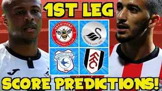 MY CHAMPIONSHIP PLAYOFFS SEMI-FINAL FIRST LEG SCORE PREDICTIONS! WHO WILL TAKE ADVANTAGE?!