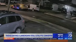 Catalytic-converter thieves in Torrance pull up in Lamborghini