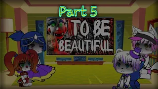 Sister location react to be beautiful (gacha life)