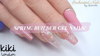 How To Apply Builder Gel In A Bottle With Tips | Salon Friendly Spring Gel Nails 🌸