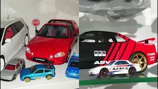 Parking Hot Wheels in Garage - Honda Subaru Nissan Toyota Muscle Car Diecast Auto Model 2024
