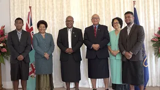 Fijian President officiates at the commissioning ceremony of Mr. Amena Yauvoli