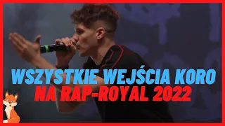 KORO wszystkie WEJŚCIA i PUNCHE na RAP ROYALE [2022] (OSET, CZESKI, WAWRZYN, BOBER) - FREESTYLE