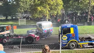 British truck racing crash Brands Hatch Indy 5th November 2023