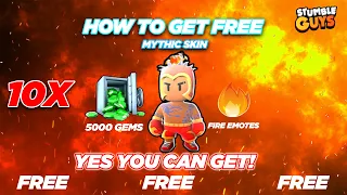 Mythic: Hot Glove McLove Bundle 😲 & Gems GIVEAWAY😍 #stumbleguys #giveaway