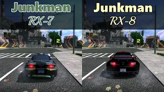 RX-7 VS RX-8 Junkman Performance Parts Drag Race in NFS MW