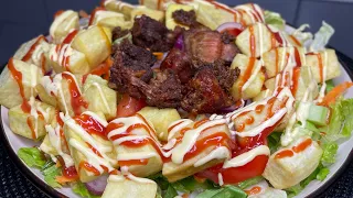 Special Fried Yam & Turkey Tails (Tsofi) | Labaadi Beach Style Fried Yam | Recipe | Lovystouch