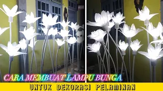 Cara Membuat Lampu Bunga Dekorasi Pelaminan || Kerajinan, Keterampilan, Kreatif, Inovatif