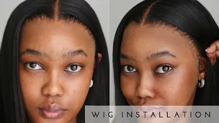 CLEAN WIG INSTALLATION | It’s giving fresh relaxer | South African YouTuber