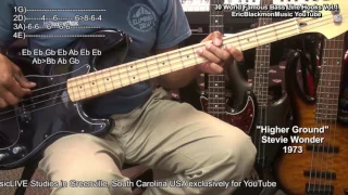 How To Play 30 Famous Bass Guitar Lines Hooks & Riffs With TABS UPDATED @EricBlackmonGuitar