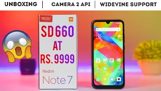 Redmi Note 7 Unboxing [Indian Retail Unit] , Widevine Support, PUBG & Camera Samples(Stock + GCam)🔥