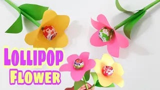 DIY Lollipop Paper Flower || Lollipop Flower || Valentines Craft