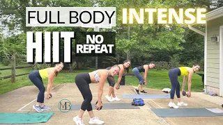 INTENSE 30 MIN Full Body HIIT | Strength & Cardio | Weight Loss Workout | NO REPEAT