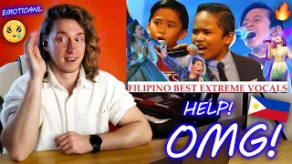 FILIPINO SINGERS BEST EXTREME VOCALS!!! | Singer Reaction!